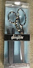 GINGHER DESIGNER SCISSORS ~ EVE ~ 8 INCH NEW IN  BOX