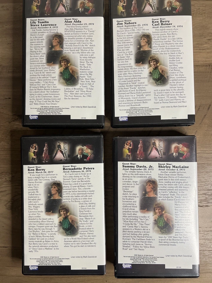 The Carol Burnett Show Collectors Edition VHS Set Of 4 LOT Pre-Owned See Comment - Image 2 of 4