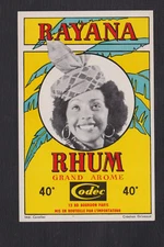 Old label alcohol France BN122038 rum Rayana women 