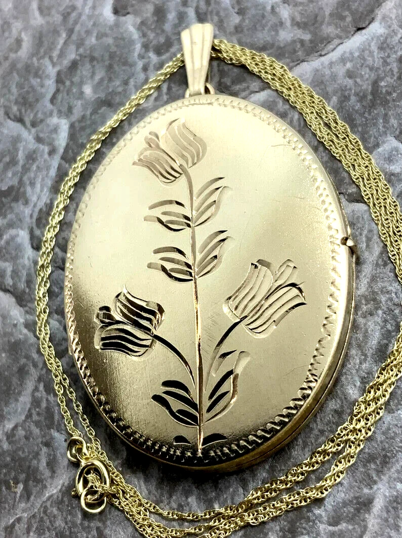 Large 9ct shop gold locket