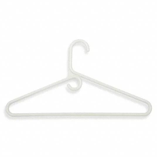 Mainstays Heavy Weight Clothing Hangers, 9 Pack White, Heavy Duty Durable Plast Cuisine