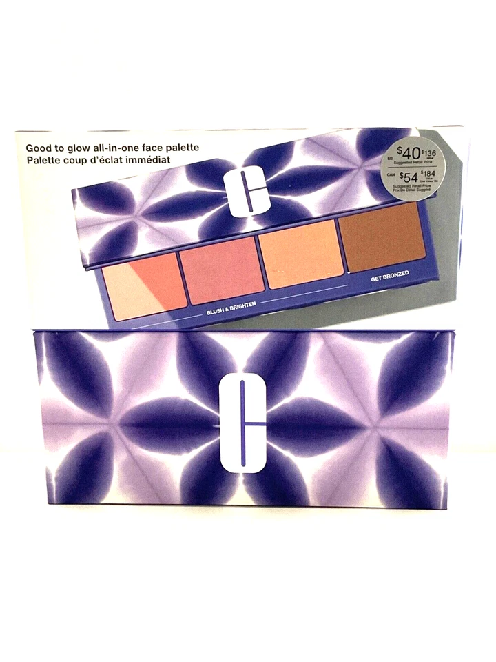 Clinique Good to Glow All-in-One Face Blush Palette Full size 30 g/ 1 oz New - Image 2 of 3