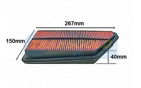Transgold Air Filter A1224 AF1224 Fits Honda Integra 90-6/93 - Picture 2 of 4