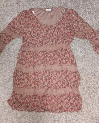 Women's Perch By Blu Pepper Dress Color Pink Red Floral Cute Design | eBay Women's Perch By Blu Pepper Dress Color Pink Red Floral Cute Design | eBay