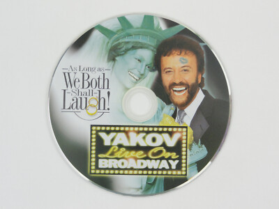 Yakov Live On Broadway As Long As We Both Shall Laugh! (DVD, 2003) - DISC ONLY