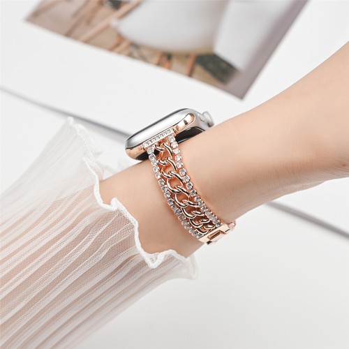 Cinturino Bling Jewelry per iWatch Apple Watch cinturino 49 mm 38 40 41 42 44 45 mm - Foto 8 di 62