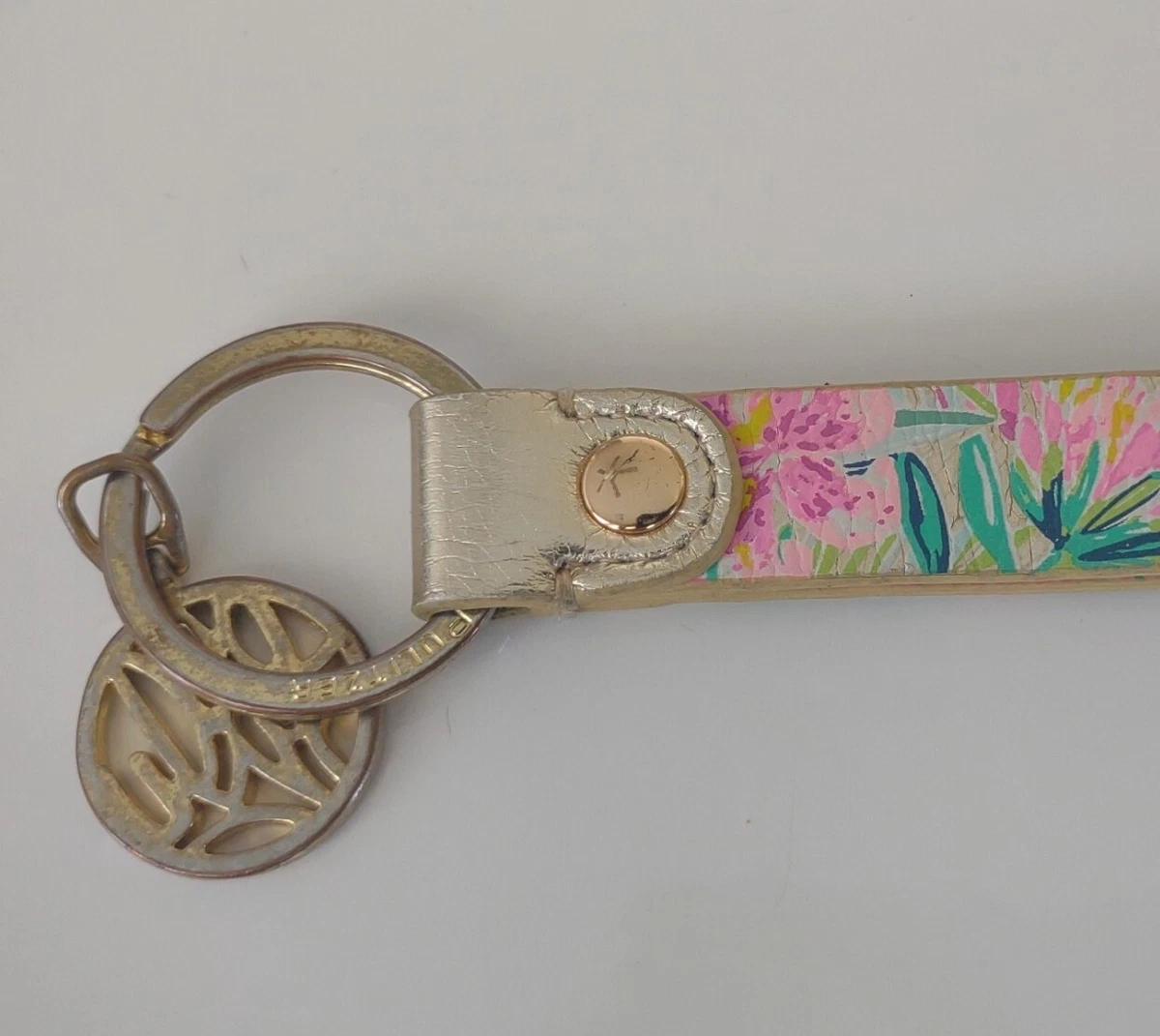 Lilly Pulitzer Floral Wristlet Keyring keychain eBay