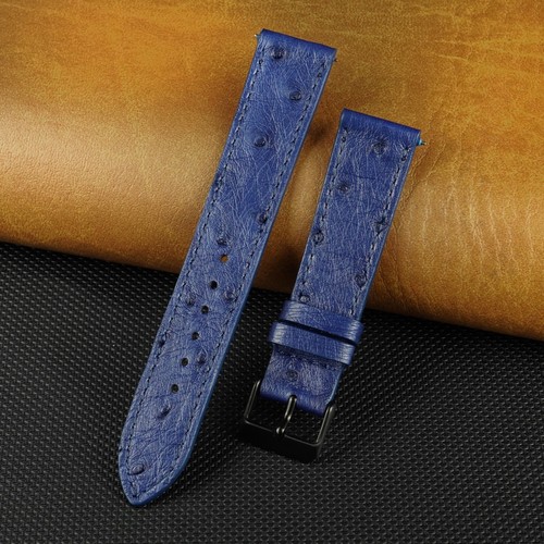 Real Ostrich Leather Watch Band Men Classic Ostrich Watch Strap Quick Release - Picture 25 of 49