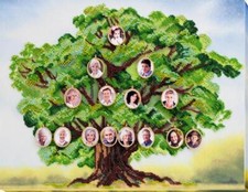 Bead embroidery kit Family Tree-1 needlework kit Art canvas beadwork pattern