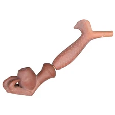 10" Fish Stem Eagle Claw Bowl Catlinite Native American Sisseton Reservation