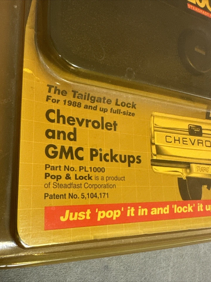 Cerradura de puerta trasera vintage Pop & Lock modelo PL1000 NUEVO EN STOCK Foto 2 de 4