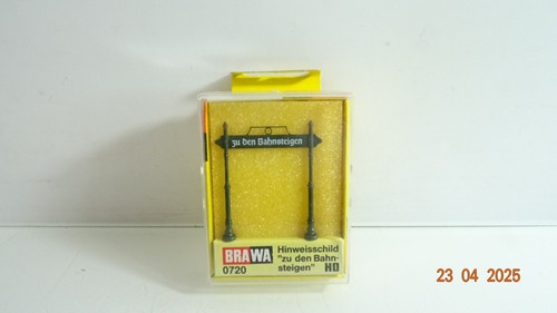 Brawa H0 0720 señalización de andenes ver foto en EMBALAJE ORIGINAL CK7692 | Zustand: Gebraucht