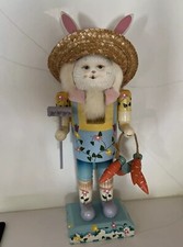 Easter  Rabbit Nutcracker Bunny Easter Boy Wi...