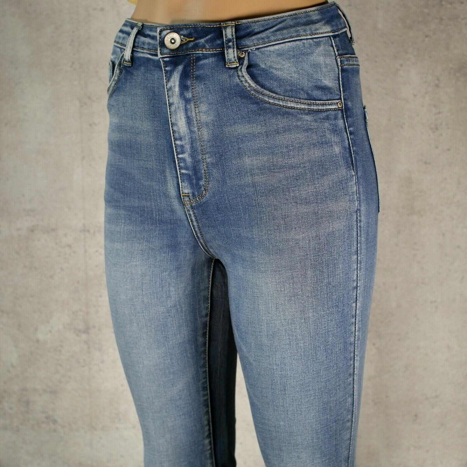 TOXIK3 Hohe Taille High Waist Skinny 