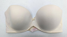 Victoria's Secret Bra Women s 34C Cream Strapless-READ