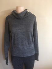 ATHLETA Batwing Robin Cowl Sweater Heather Gray X-Small XS 918996