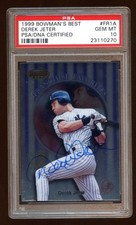 PSA 10 DEREK JETER 1999 BOWMAN BEST AUTOGRAPH SP FRANCHISE FAVORITE HOF RARE GEM