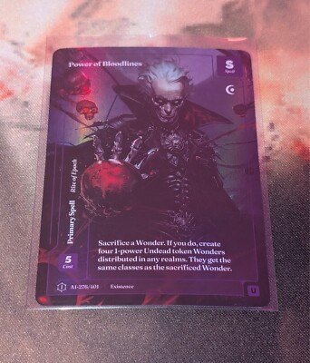 Wonders Of The First Power Of Bloodlines Uncommon Alt Art Formless Foil NM