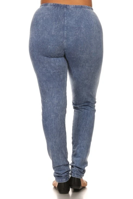 🦋 Leggings Chatoyant Talla Grande Lavado Mineral Lt. Denim 2XL 🦋 Foto 3 de 4