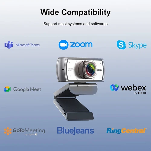 4k/1080p Webcam Streaming with Microphone for Desktop Computer Software USB LOT