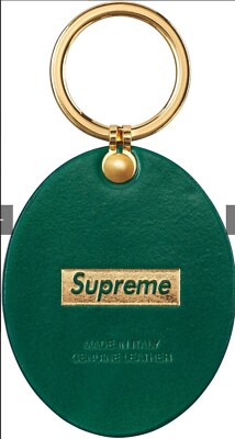 Supreme Guadalupe Leather Keychain 緑 Supreme Guadalupe Leather Keychain Green Made In Italy | eBay