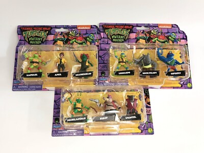 Teenage Mutant Ninja Turtles - Mutant Mayhem TMNT 3 Piece Figure Sets Lot - NEW