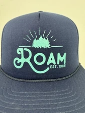 Roam Est 1985 Flat Bill Trucker Cap Structured Meshback Snapback Hat