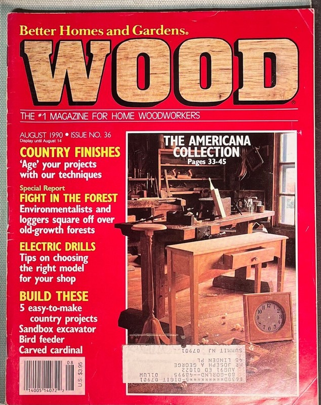 Vintage Wood Magazine : August 1990 : Issue # 36