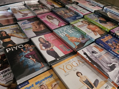 #ad Yoga Fitness Workout Exercise Zumba Pilates DVD Pick Choose Build Own Lot $1.99