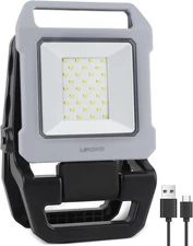2500LM LED Work Light Rechargeable,12H Portable Battery Worklight Cordless,6600M