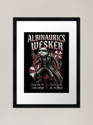 Albinaurics Wesker Resident Evil S. Gerahmtes Wandbild Poster Leinwanddruck Bild