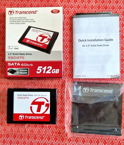 Transcend SSD 370 512 GB 2,5" SATA III 6G TS512GSSD370 6Gb/s