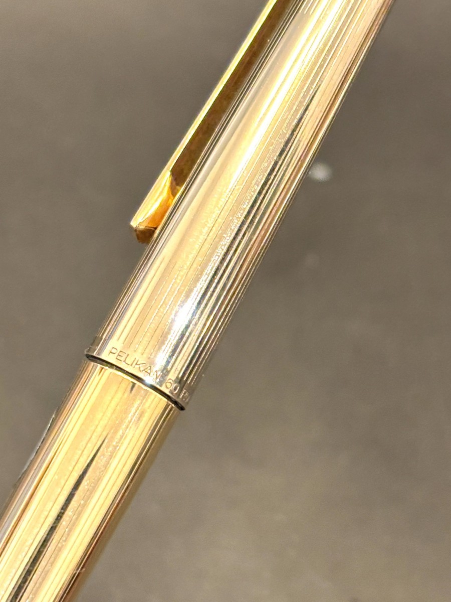 【ヴィンテージ】PELICAN 60 ROLLED GOLD 万年筆 Pelikan 60 Rolled Gold Piston Model Fountain pen - D Nib
