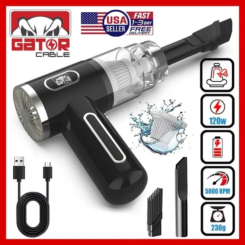 Cordless Handheld Vacuum Cleaner Small Mini Portable Car Auto Home Wireless 120W