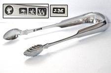Glasgow 1841 Hallmarked Sterling Silver Sugar Tongs. Victorian Silverware