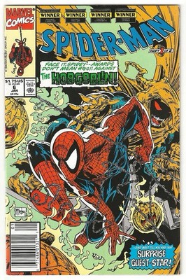 Spider-Man #6 McFarlane Direct Edition Cover (1990-1995) Marvel Comics