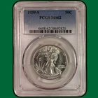 1939-S Walking Liberty Half Dollar PCGS MS62 Mint State Coin #38881