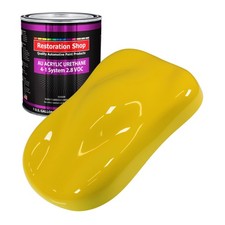 Restoration Shop Electric Yellow Acrylic Urethane Gallon Only Auto Paint Restoration Shop Electric Yellow Acrylic Urethane Gallon Only Auto Paint