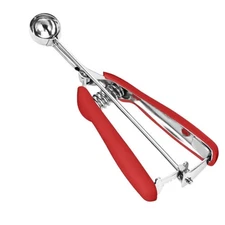 1 Tsp Red Cookie Scoop 18/8 Stainless Steel Mini Cookie Scooper for Baking