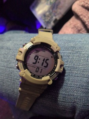 Casio Illuminator AE1500WH Digital Watch 5 Alarms WR100 Khaki Resin