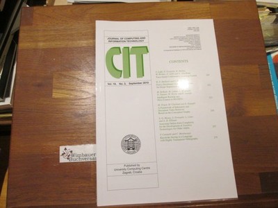 CIT journal of computing and Information technology, September 2010, Volume 18, 