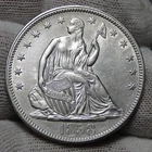 1858 seated liberty half dollar