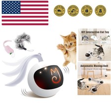 Interactive Cat Ball Toy Set, Fun Tracker, Automatic Rolling Chase Ball with ...