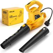 Electric Leaf Blower Corded, 7-AMP Leaf Blowers, 155MPH/350CFM Small Handheld...