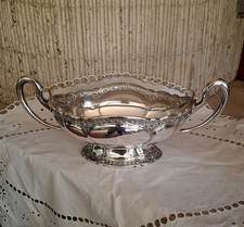 Selten sch&ouml;ne Jardiniere 800er Silber mit  Originalglaseinsatz