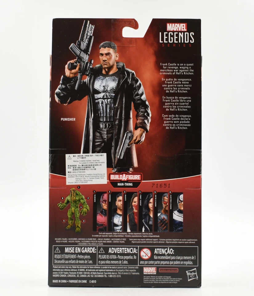 Marvel Legends Man-Thing BAF Netflix Daredevil Series - Punisher Action Figure - Image 2 of 2