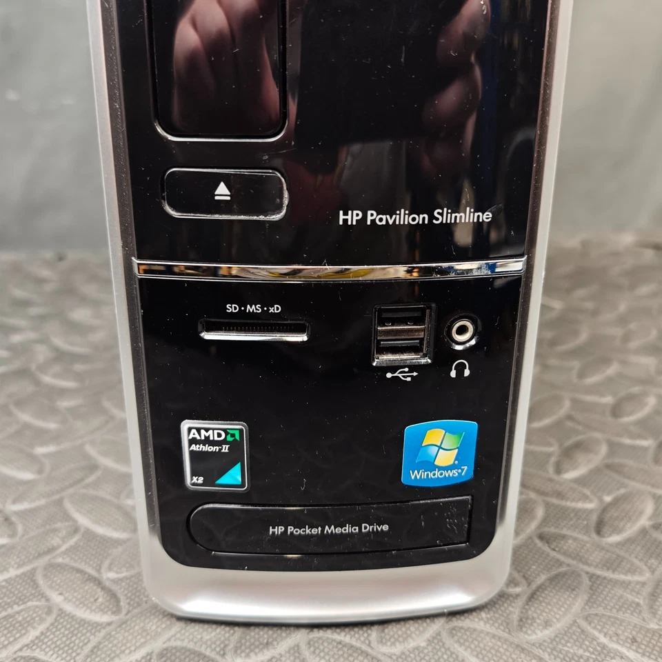 HP Pavilion S5000 Desktop Win 7 1TB HDD AMD Athlon II X2 3GB RAM GeForce 6150SE - Image 3 of 4