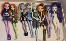 Lote de muñecas Monster High y Ever After High - 8 muñecas 2010-2024 vintage G1 y G3 TLC