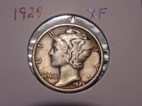 1929 MERCURY DIME XF POPULAR DATE SHIPS FREE