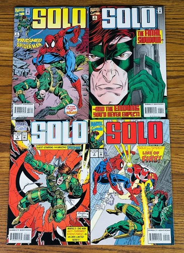 MARVEL SOLO #1-4 COMPLETE SET 1994 Vol 1 Comics 2 3 AMAZING SPIDER-MAN VTG NM